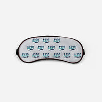 Thumbnail for Airbus A330-200F - Original Pattern - Sleep Mask - Light Gray