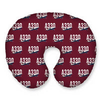 Thumbnail for Airbus A330-200F - Original Seamless - Travel Pillow - Burgundy