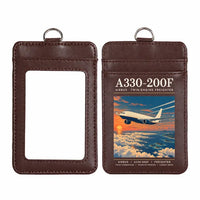 Thumbnail for Airbus A330-200F - Poster - ID Card Holder - Dark Brown