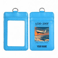 Thumbnail for Airbus A330-200F - Poster - ID Card Holder - Blue + Name