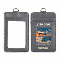 Thumbnail for Airbus A330-200F - Poster - ID Card Holder - Gray + Name
