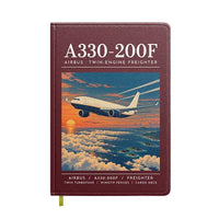 Thumbnail for Airbus A330-200F - Poster - Notebook - Dark Red
