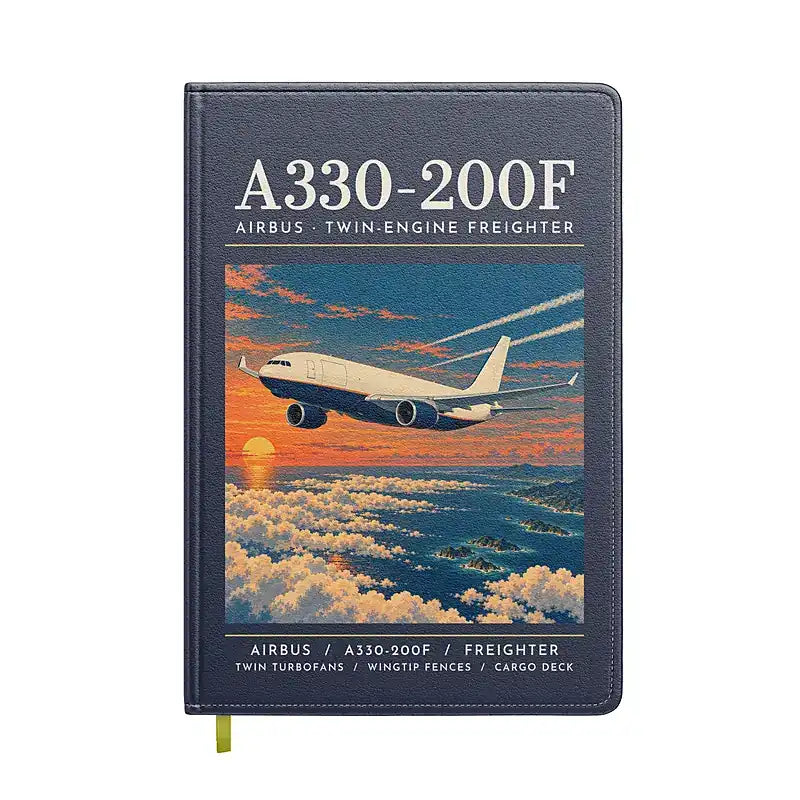 Airbus A330-200F - Poster - Notebook - Navy Blue