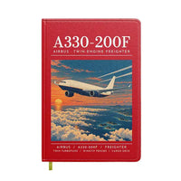 Thumbnail for Airbus A330-200F - Poster - Notebook - Red