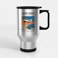 Thumbnail for Airbus A330-200F - Poster - Stainless Steel with Holder - Silver