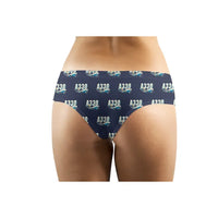 Thumbnail for Airbus A330-200F - Women Panties - Cartoon Pattern - Navy Blue - Back