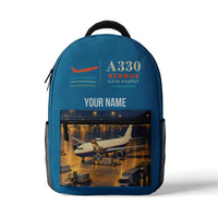Thumbnail for Airbus A330-200P2F - 3D Backpack - Light Blue + Name