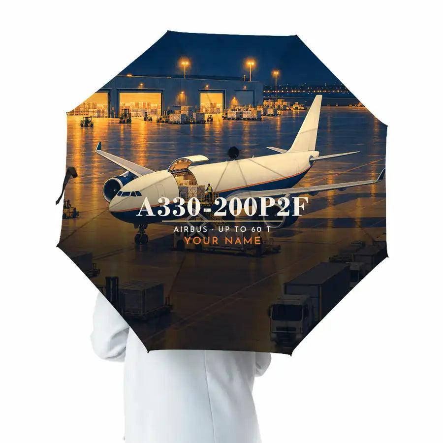 Airbus A330-200P2F - 3D + Name - Umbrella