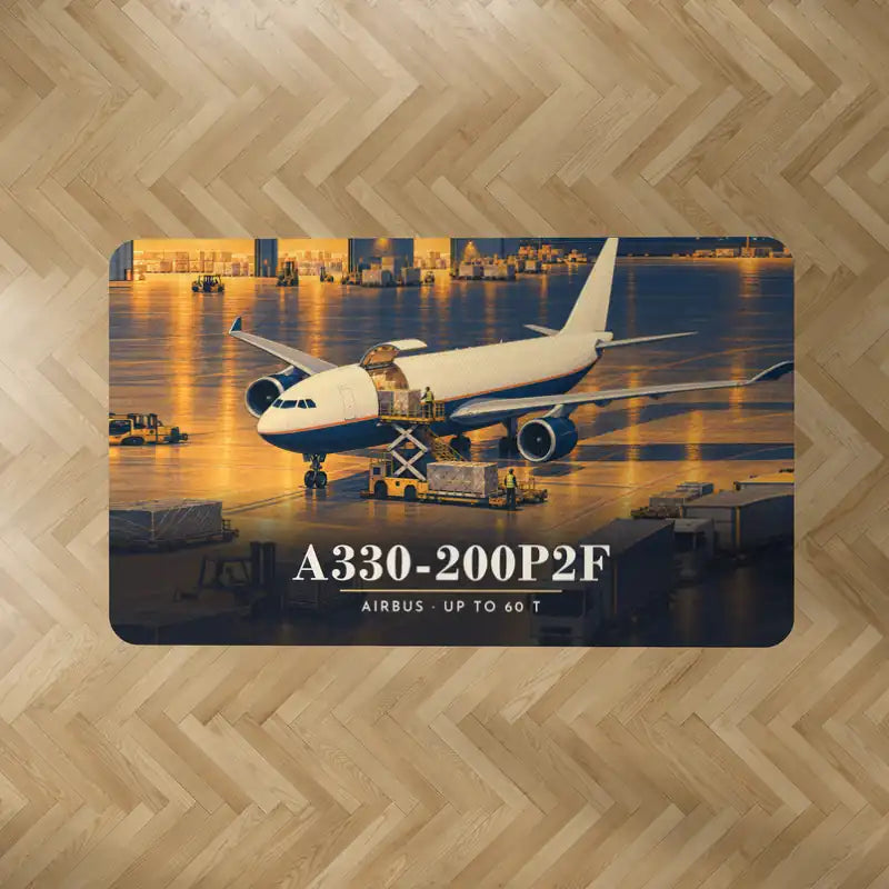 Airbus A330-200P2F - 3D - Rectangle Carpet - Full Print