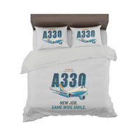 Thumbnail for Airbus A330-200P2F - Cartoon - Bedding Set - Light Gray