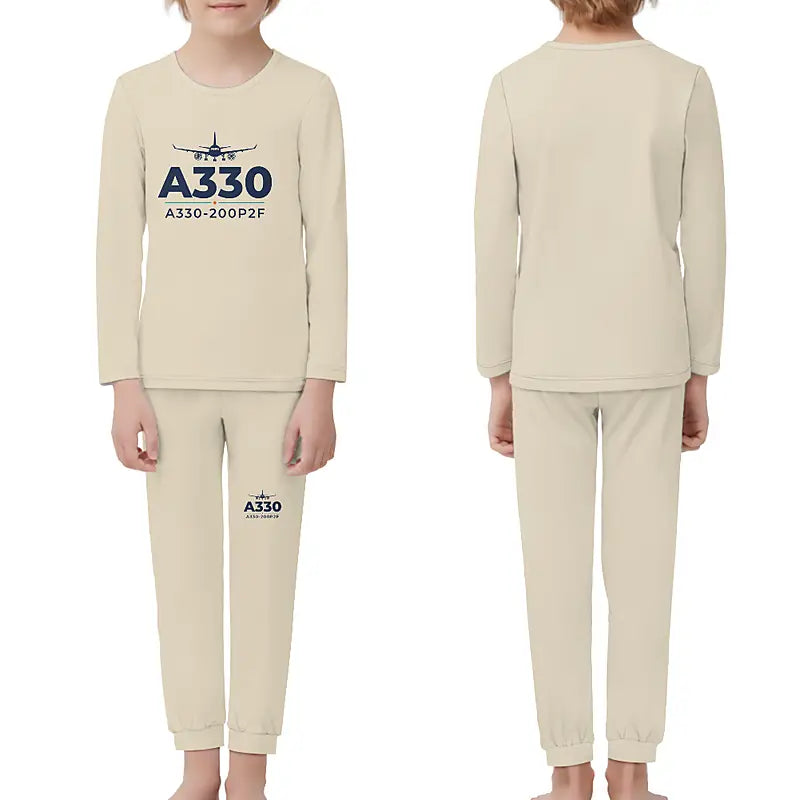 Airbus A330-200P2F - Children Pajamas - Heritage Chest - Beige