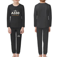 Thumbnail for Airbus A330-200P2F - Children Pajamas - Heritage Chest + Name - Black