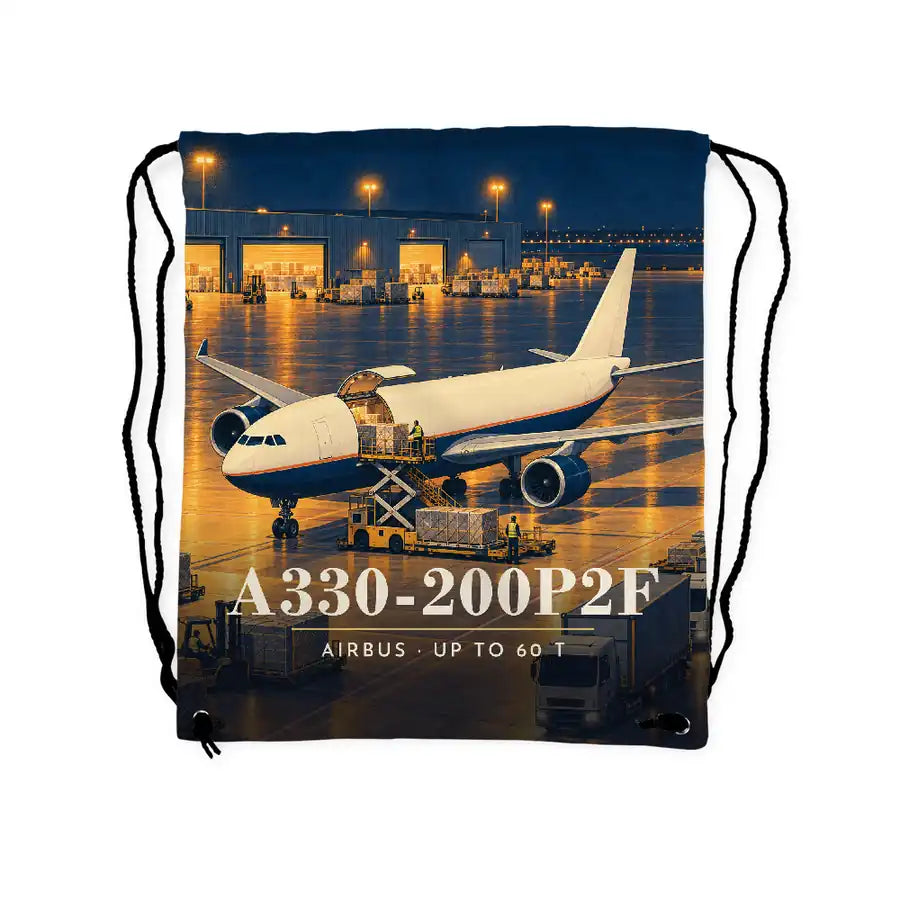 Airbus A330-200P2F - Drawstring Bag - 3D Scene