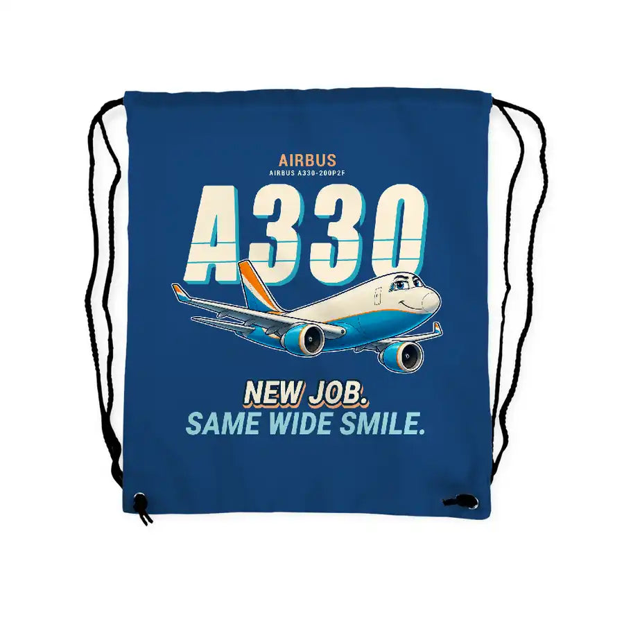 Airbus A330-200P2F - Drawstring Bag - Cartoon - Blue