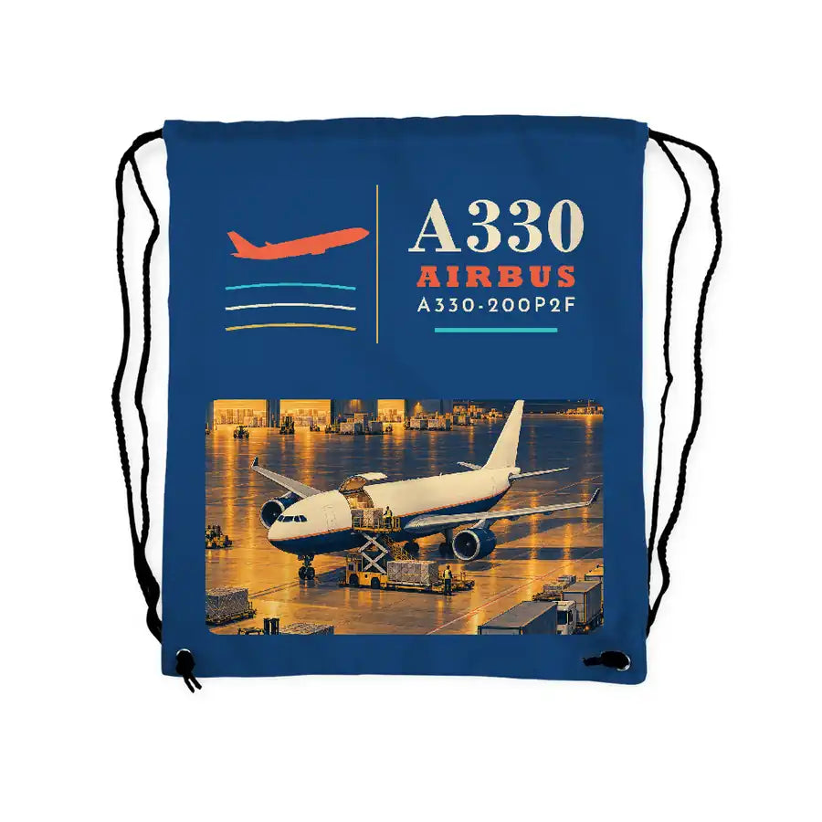 Airbus A330-200P2F - Drawstring Bag - Classic - Blue