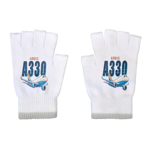 Airbus A330-200P2F - Gloves - Cut - Cartoon - White
