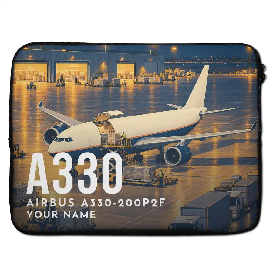 Airbus A330-200P2F - Laptop Sleeve + Name