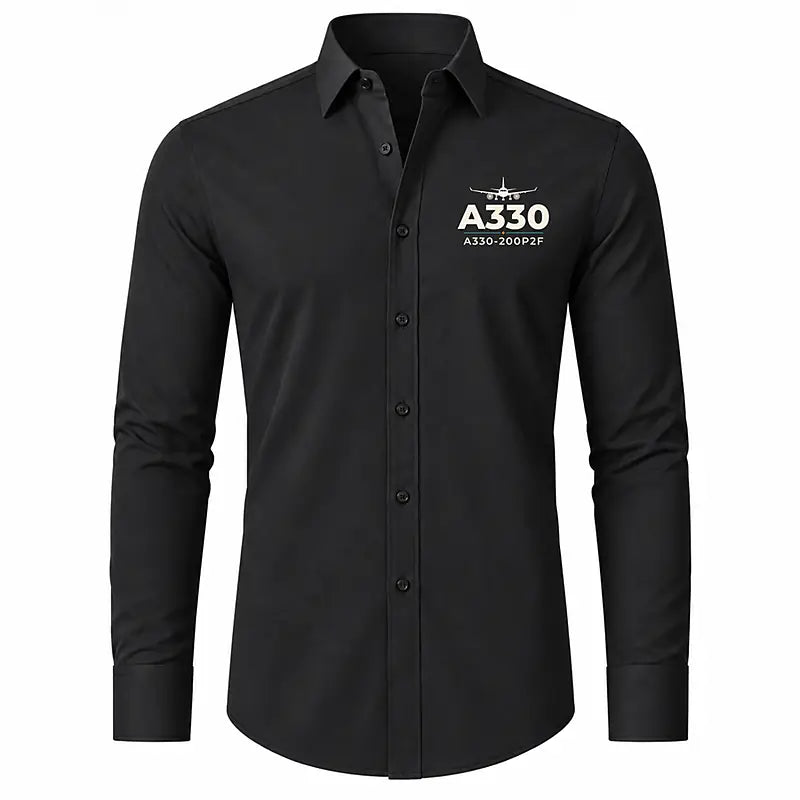 Airbus A330-200P2F - Long Sleeve Shirt - Heritage - Black