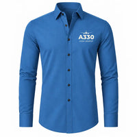 Thumbnail for Airbus A330-200P2F - Long Sleeve Shirt - Heritage - Blue