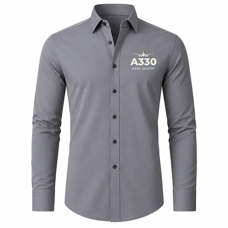 Airbus A330-200P2F - Long Sleeve Shirt - Heritage - Gray