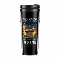 Thumbnail for Airbus A330-200P2F - Poster + Name - Plastic (No Holder) - Black