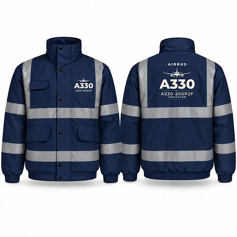 Airbus A330-200P2F Reflective Winter Jackets - Heritage - Navy Blue