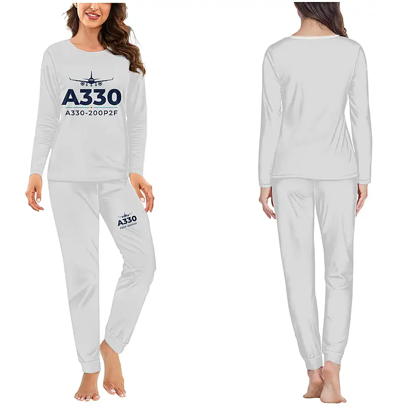 Airbus A330-200P2F - Women Pajamas - Heritage Chest - Light Gray