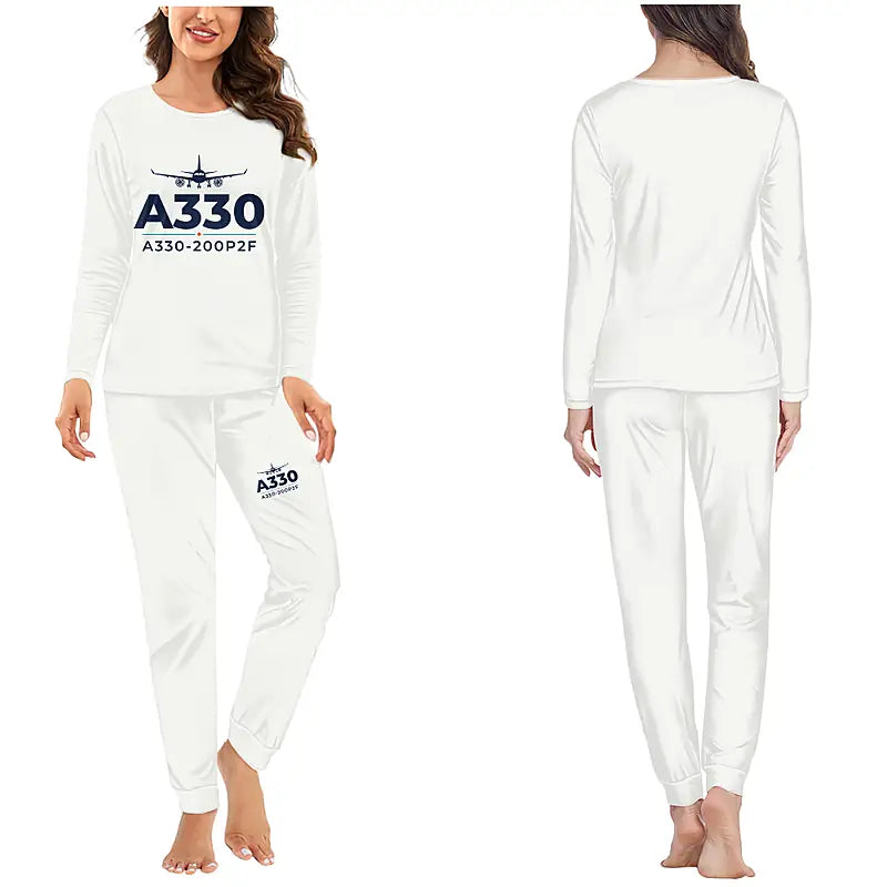 Airbus A330-200P2F - Women Pajamas - Heritage Chest - White