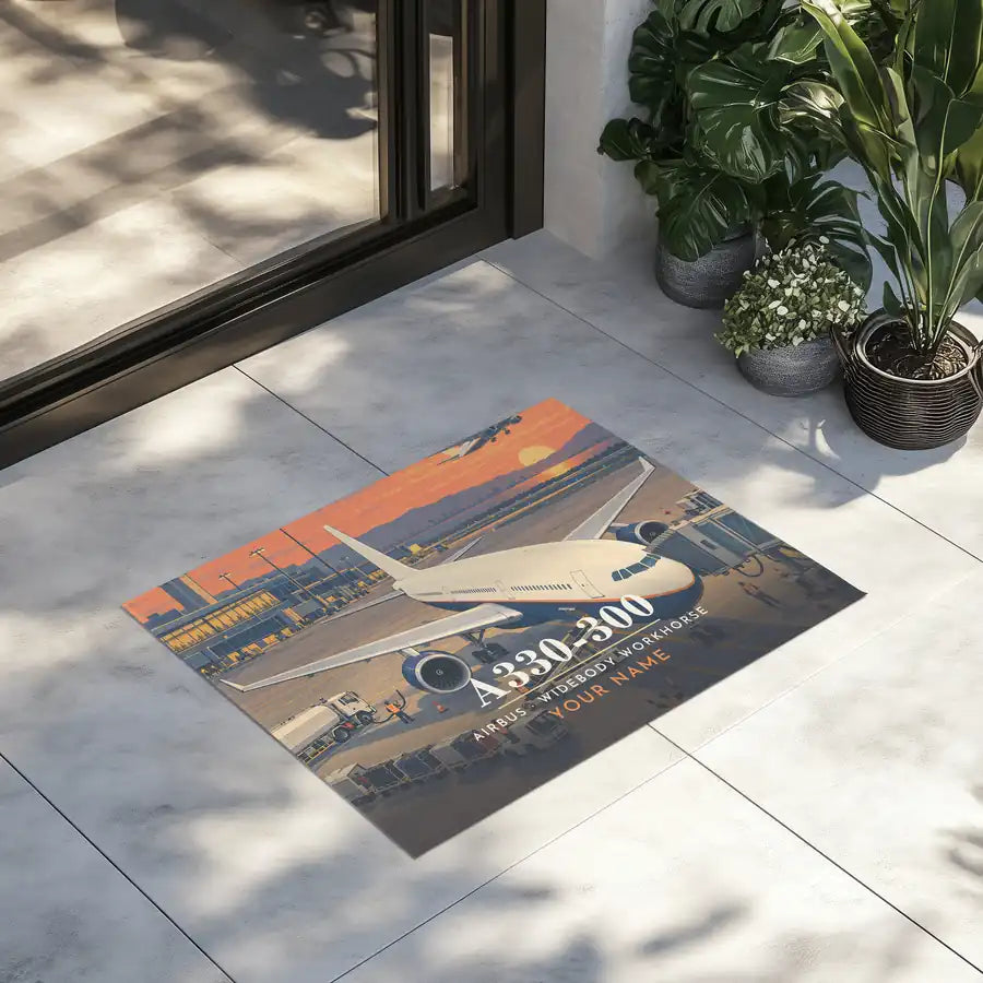 Airbus A330-300 - 3D + Name - Door Mat