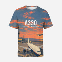 Thumbnail for Airbus A330-300 3D All-Over Print Clothing - T-Shirt - 3D