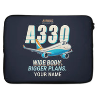 Thumbnail for Airbus A330-300 - Cartoon + Name - Laptop Sleeve