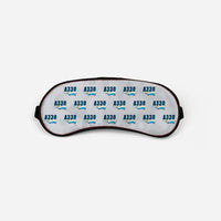Thumbnail for Airbus A330-300 - Cartoon Pattern - Sleep Mask - Light Gray