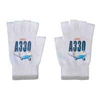 Thumbnail for Airbus A330-300 - Gloves - Cut - Cartoon - Light Gray