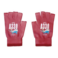 Thumbnail for Airbus A330-300 - Gloves - Cut - Cartoon + Name - Red