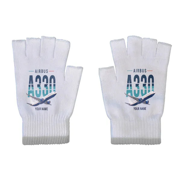 Airbus A330-300 - Gloves - Cut - Original + Name - Light Gray