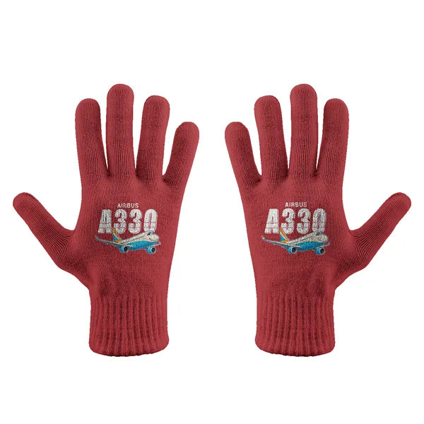 Airbus A330-300 - Gloves - Full - Cartoon - Red