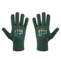 Thumbnail for Airbus A330-300 - Gloves - Full - Original + Name - Dark Green