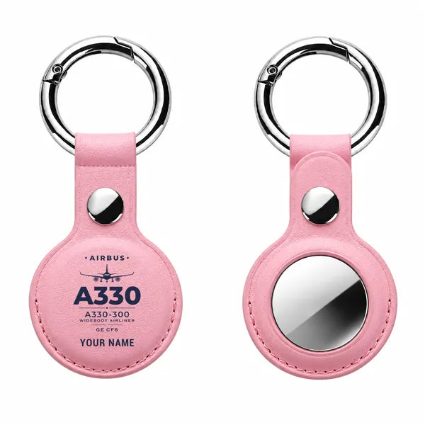 Airbus A330-300 - Heritage + Name - AirTag Case - Pink