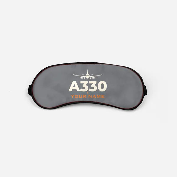 Airbus A330-300 - Heritage + Name - Sleep Mask - Gray