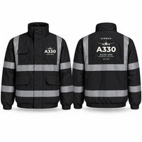 Thumbnail for Airbus A330-300 Reflective Winter Jackets - Heritage - Black