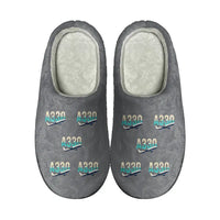 Thumbnail for Airbus A330-300 - Slippers - Cotton - Original Pattern - Gray