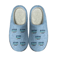Thumbnail for Airbus A330-300 - Slippers - Cotton - Original Pattern - Light Blue