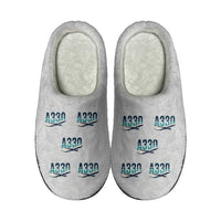 Thumbnail for Airbus A330-300 - Slippers - Cotton - Original Pattern - Light Gray