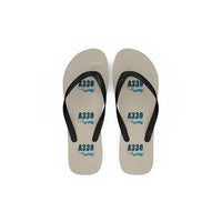 Thumbnail for Airbus A330-300 - Slippers - Flip Flops - Cartoon Pattern - Beige