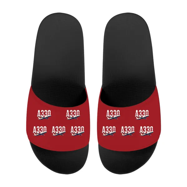 Airbus A330-300 - Slippers - Sport - Original Pattern - Red