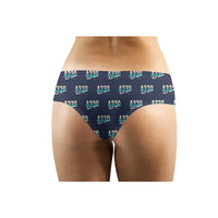 Thumbnail for Airbus A330-300 - Women Panties - Original Pattern - Navy Blue - Back