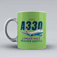 Thumbnail for Airbus A330-300P2F - Cartoon - Mug - Light Green