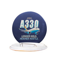 Thumbnail for Airbus A330-300P2F - Cartoon - Pin - Navy Blue