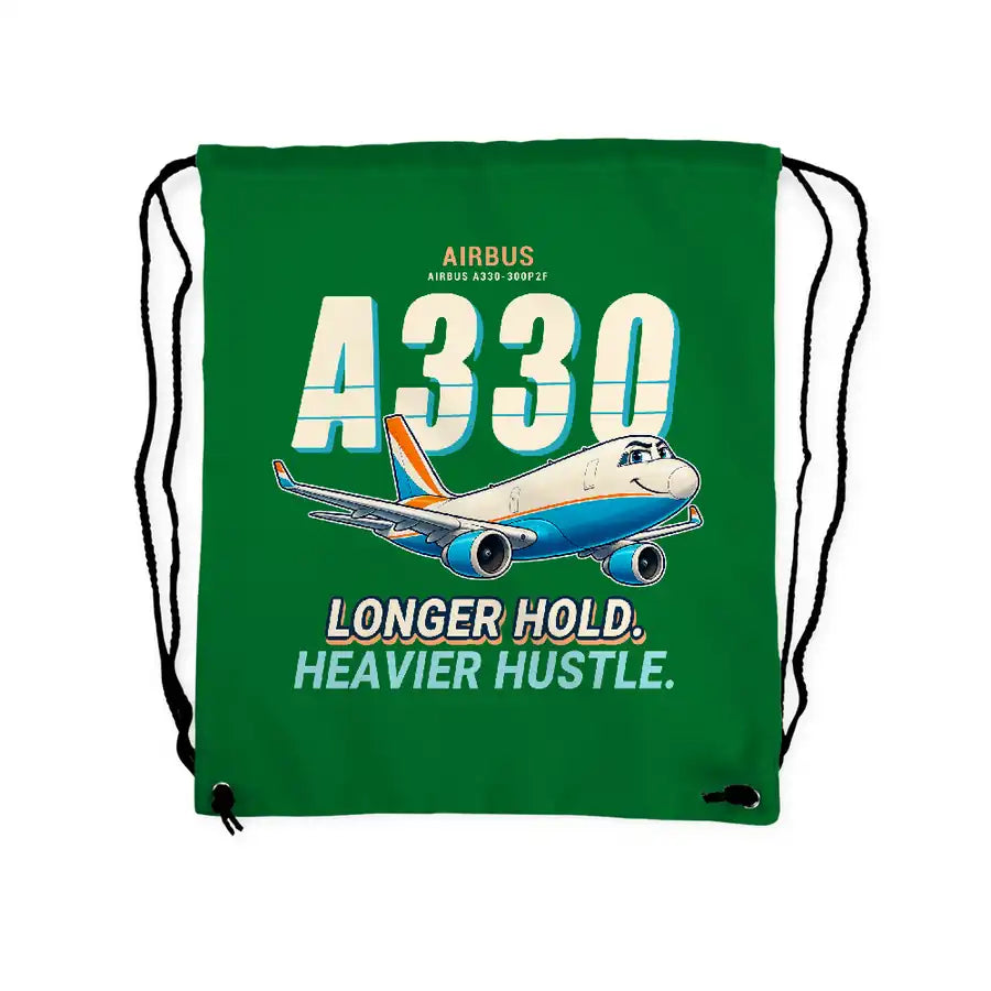 Airbus A330-300P2F - Drawstring Bag - Cartoon - Green