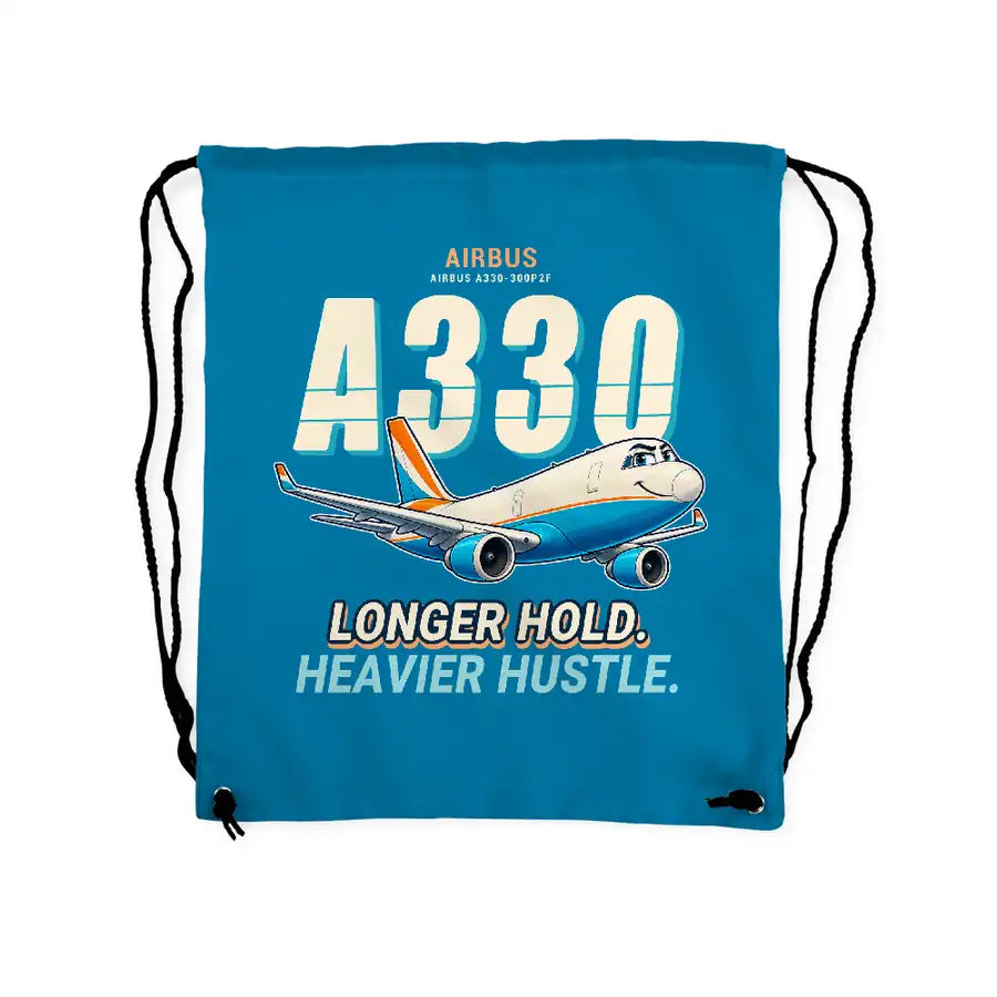 Airbus A330-300P2F - Drawstring Bag - Cartoon - Light Blue